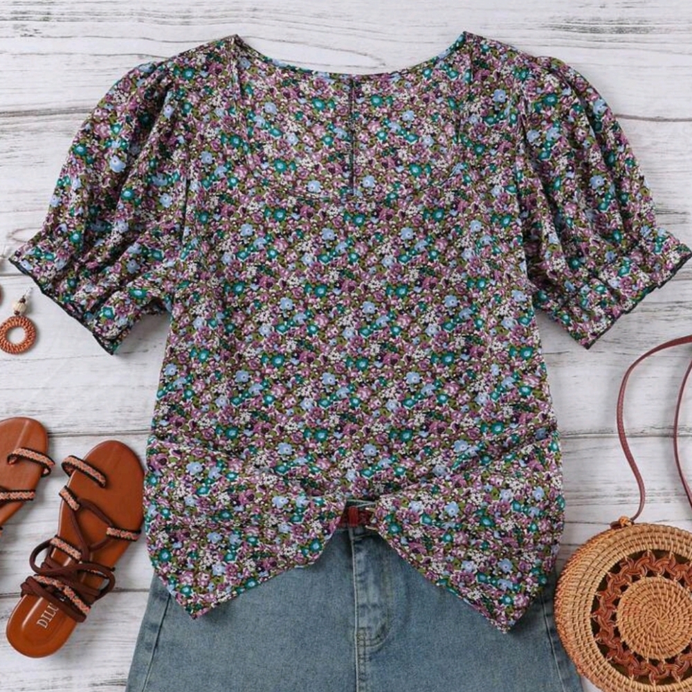 Lot of 4 LIKE NEW Shein 2X blouses - Picture 2 of 14